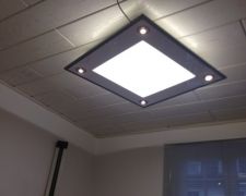 Leuchtenanfertigung: Bilderrahmen mit LED-Flächenleuchte, -Downlight, -Indirekt