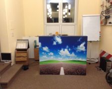 Tresenfront mit Mittelstreifen