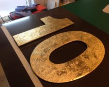 Vergolden mit 24 Karat-Blattgold