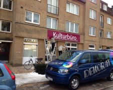 Acryleinzelbuchstaben mit LED-Technik im Acrylrohr